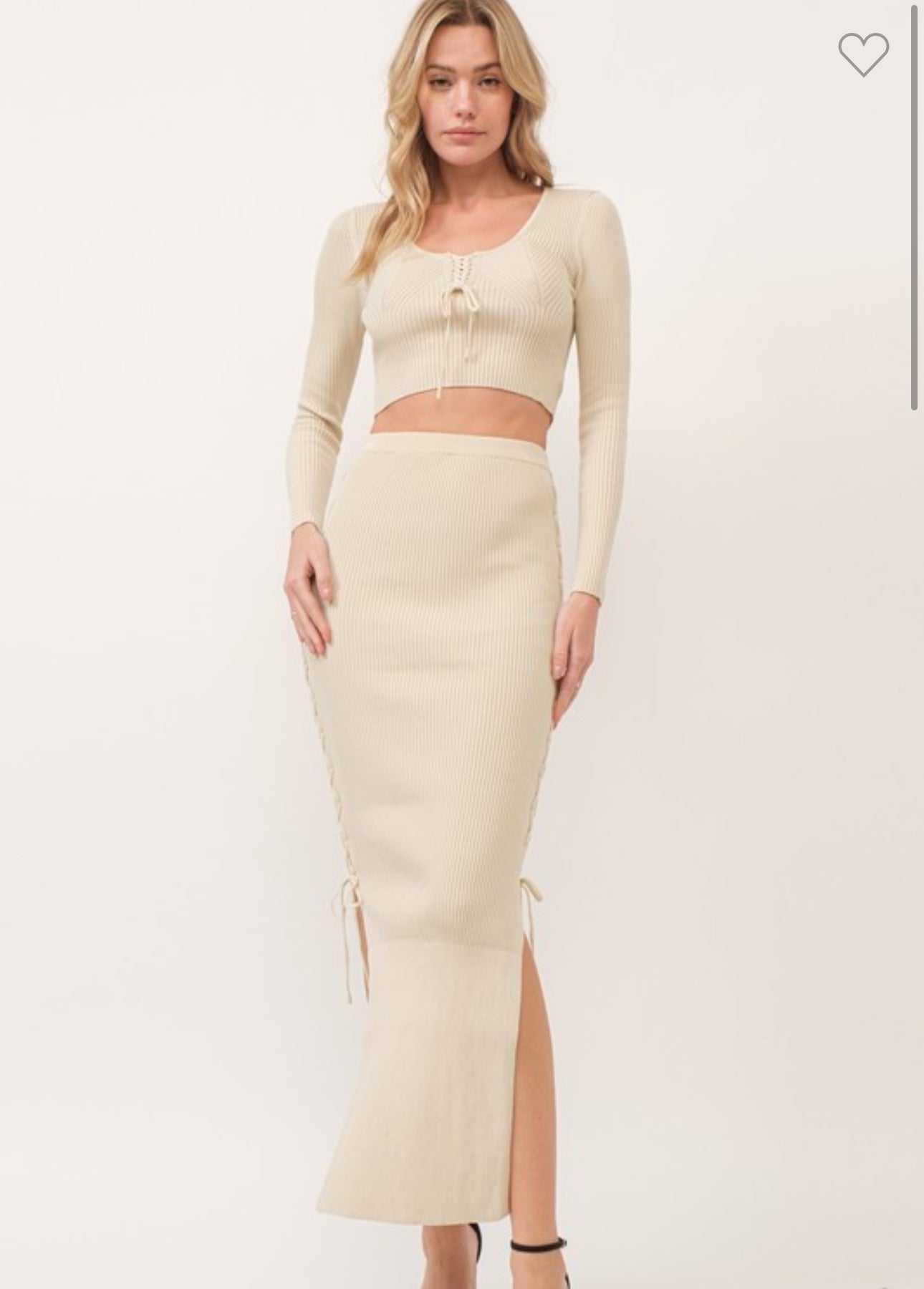 Knit Skirt Set