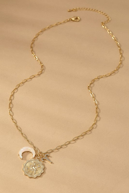 ZODIAC SIGN BLING NECKLACE