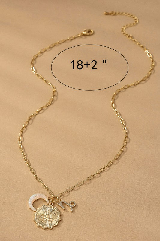 ZODIAC SIGN BLING NECKLACE