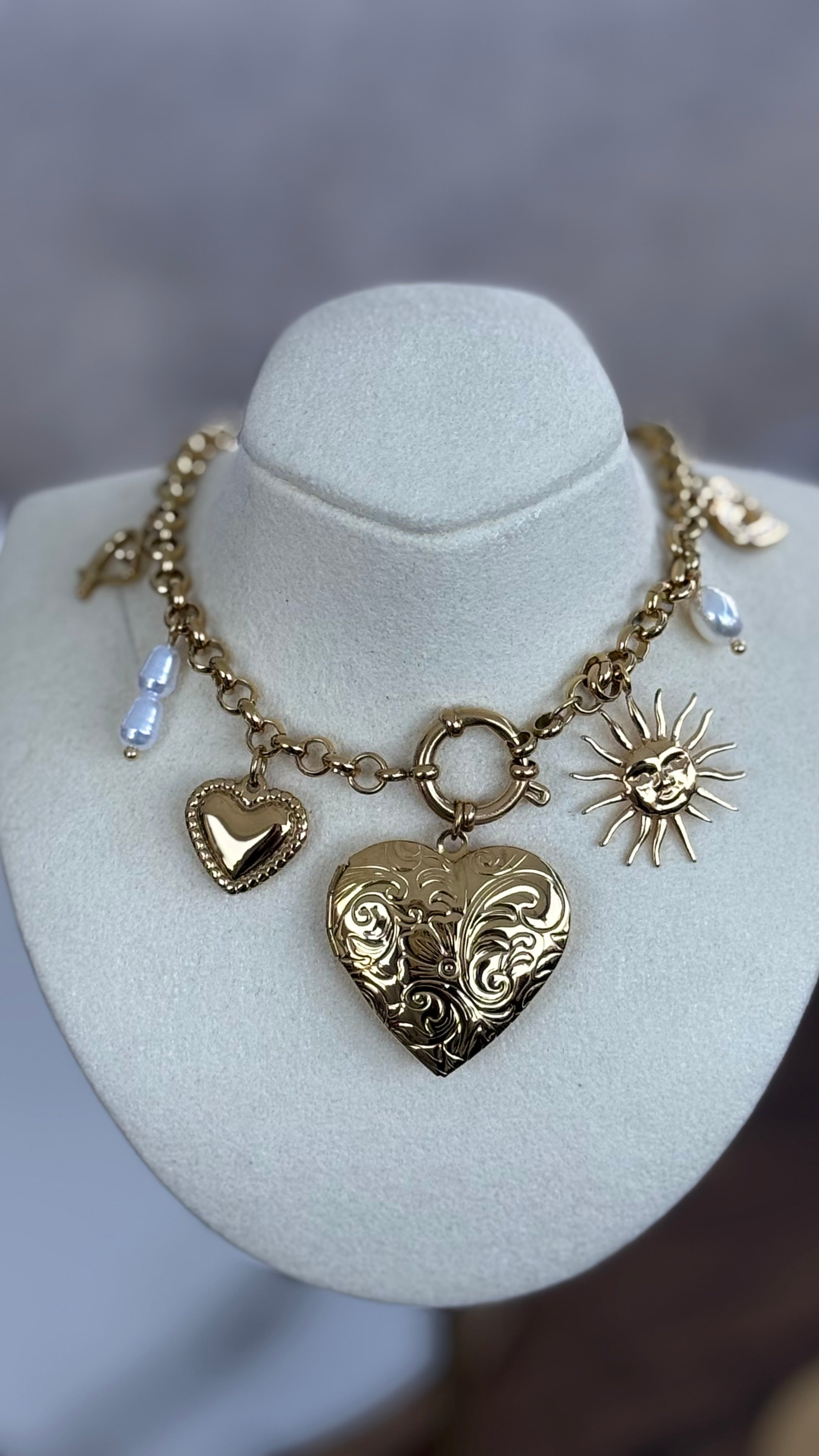 The Sunshine Locket Charm Necklace