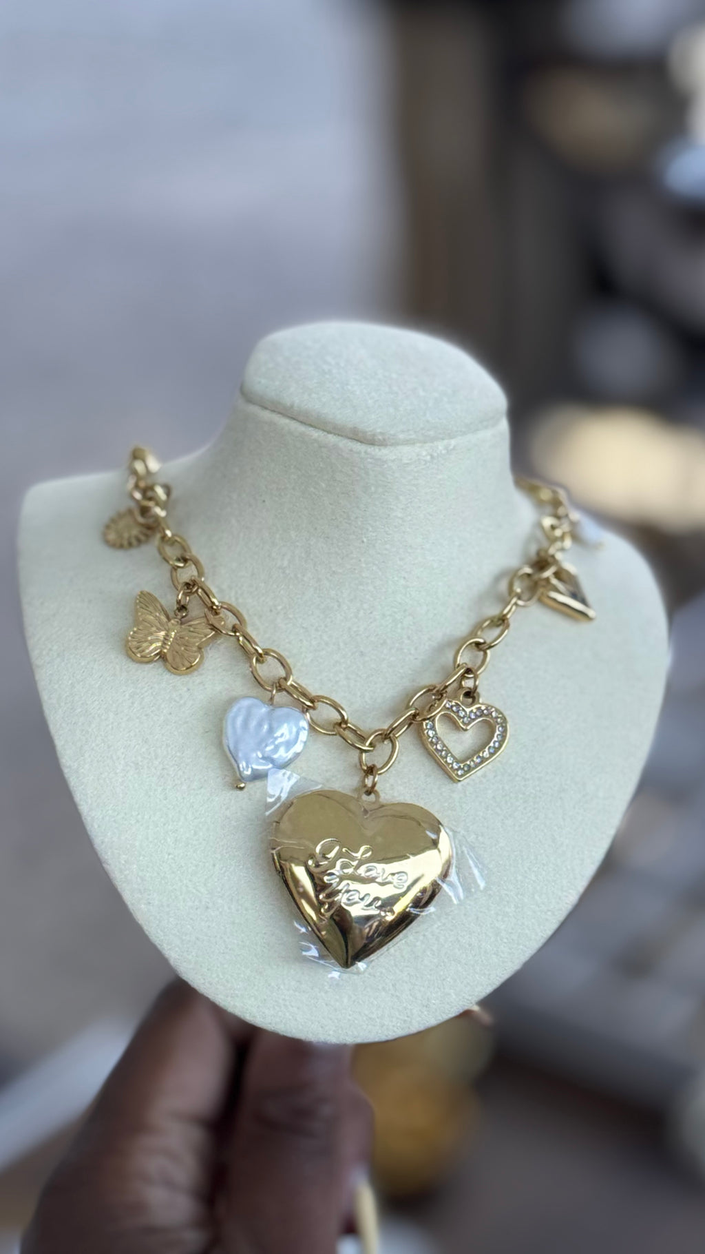 The Heart Charm Locket Necklace
