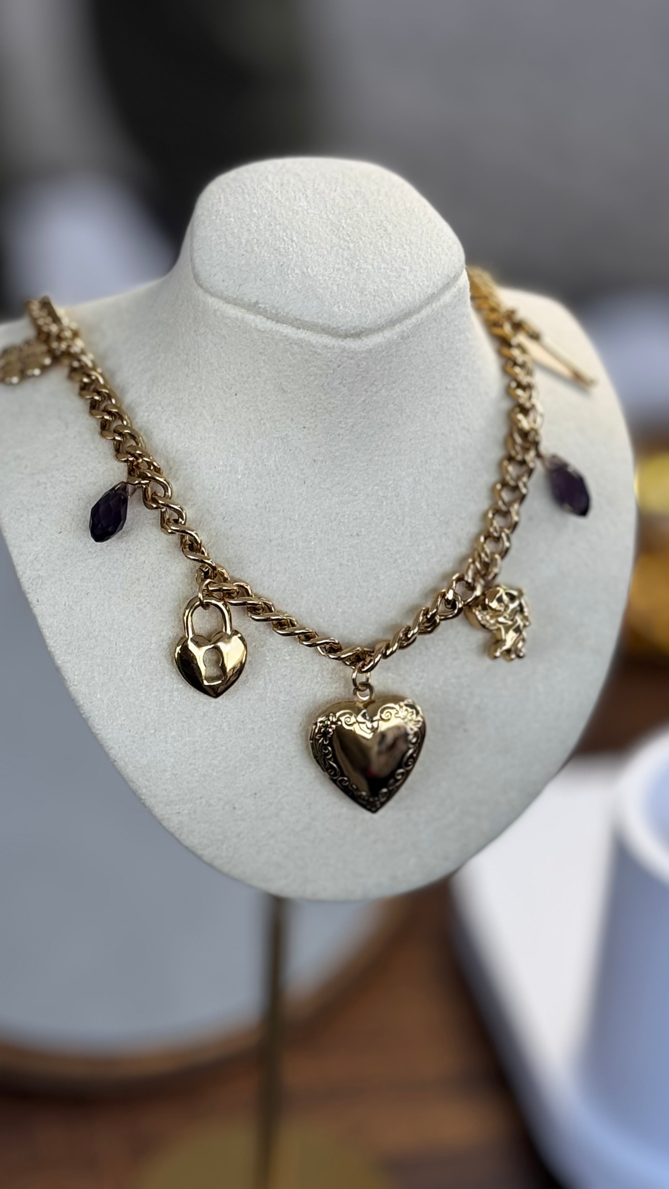 The Angel Locket Charm Necklace