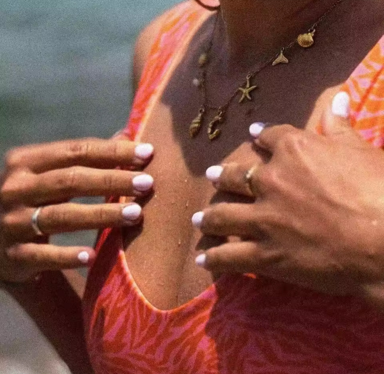 COASTAL INITIAL NECKLACE