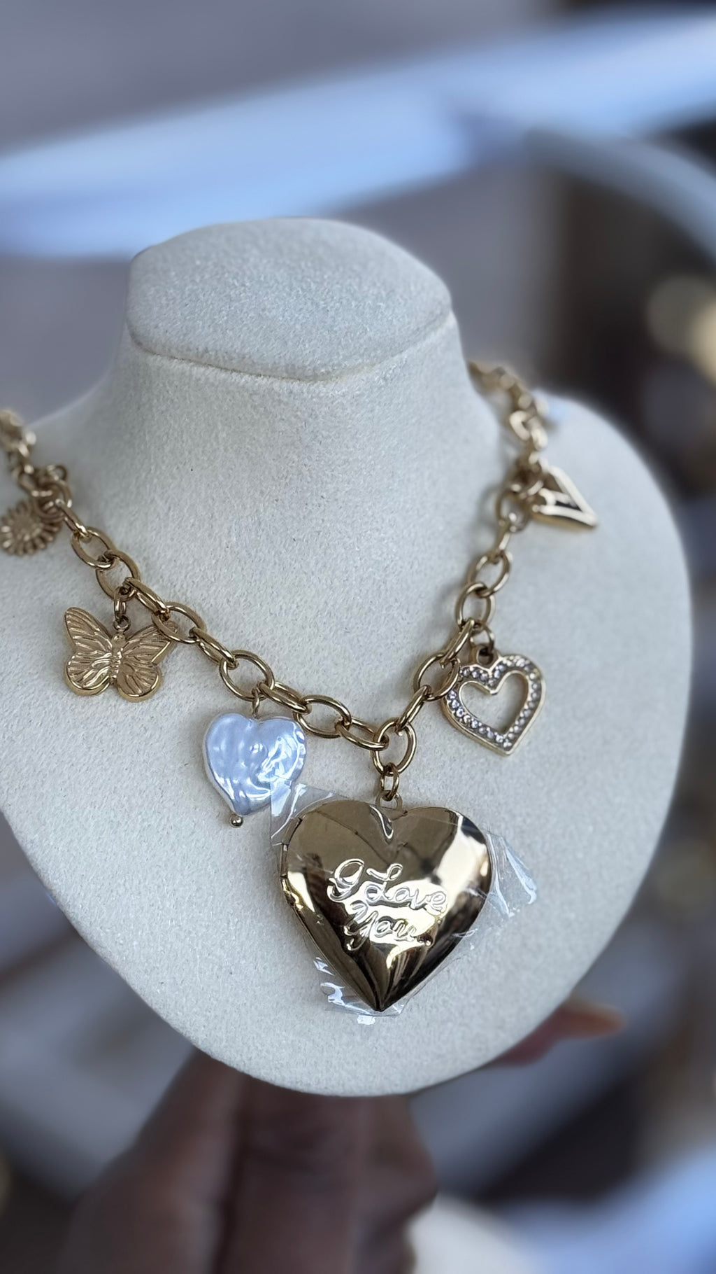 The Heart Charm Locket Necklace