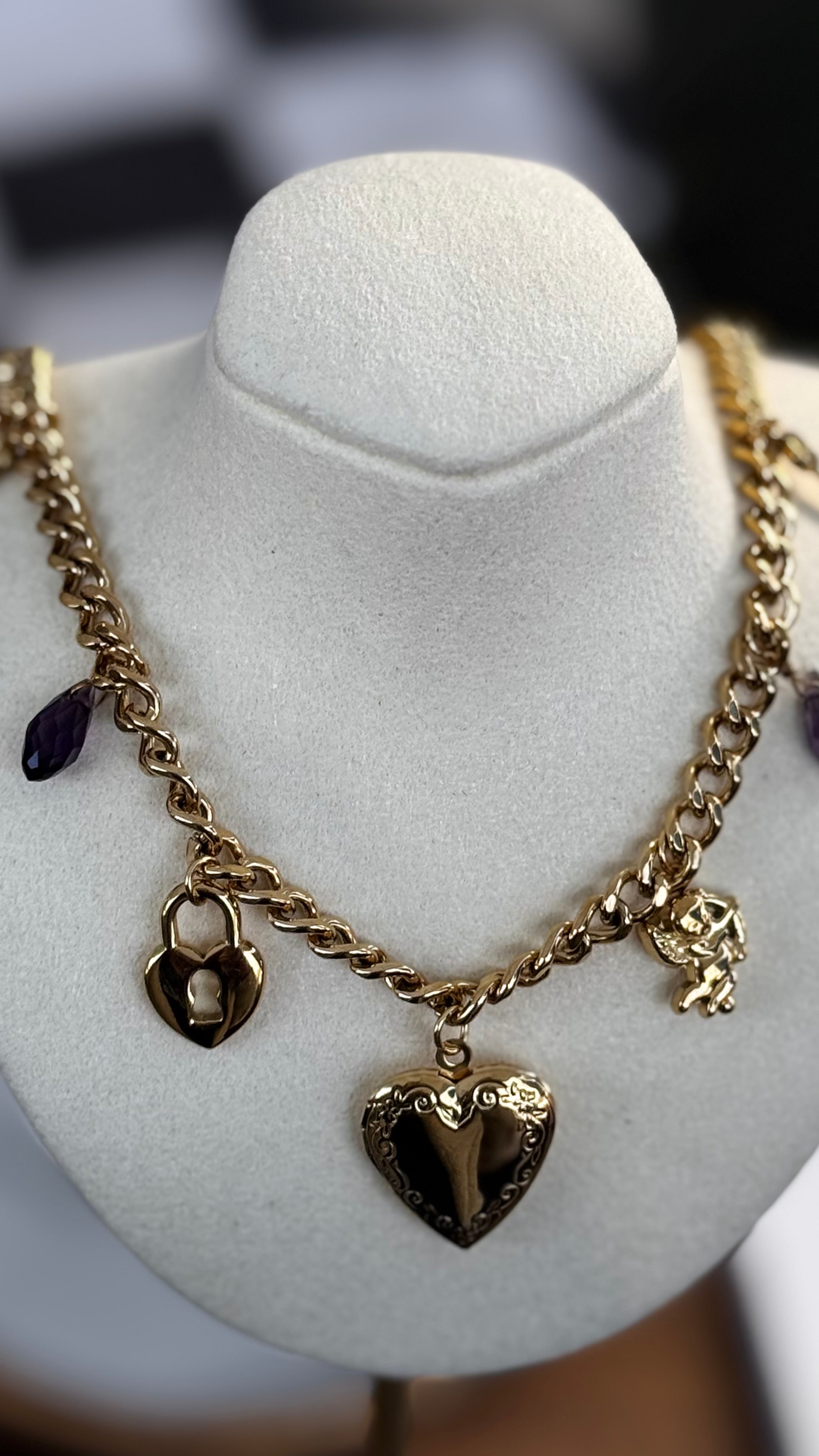 The Angel Locket Charm Necklace