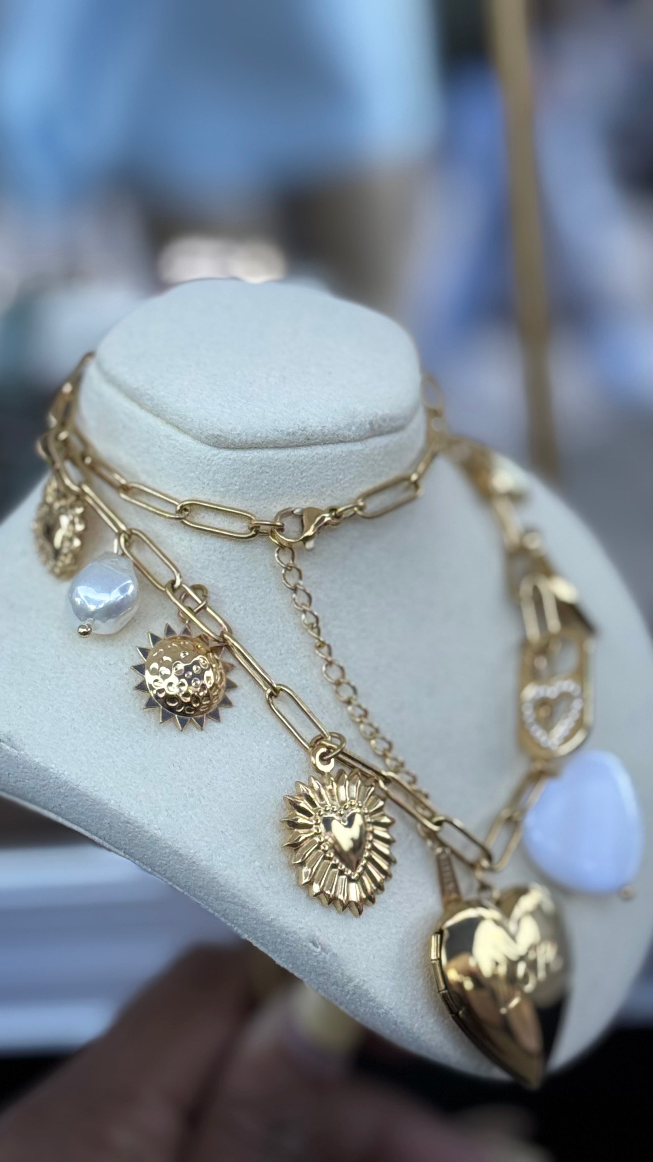 Love Locket & Charm Necklace