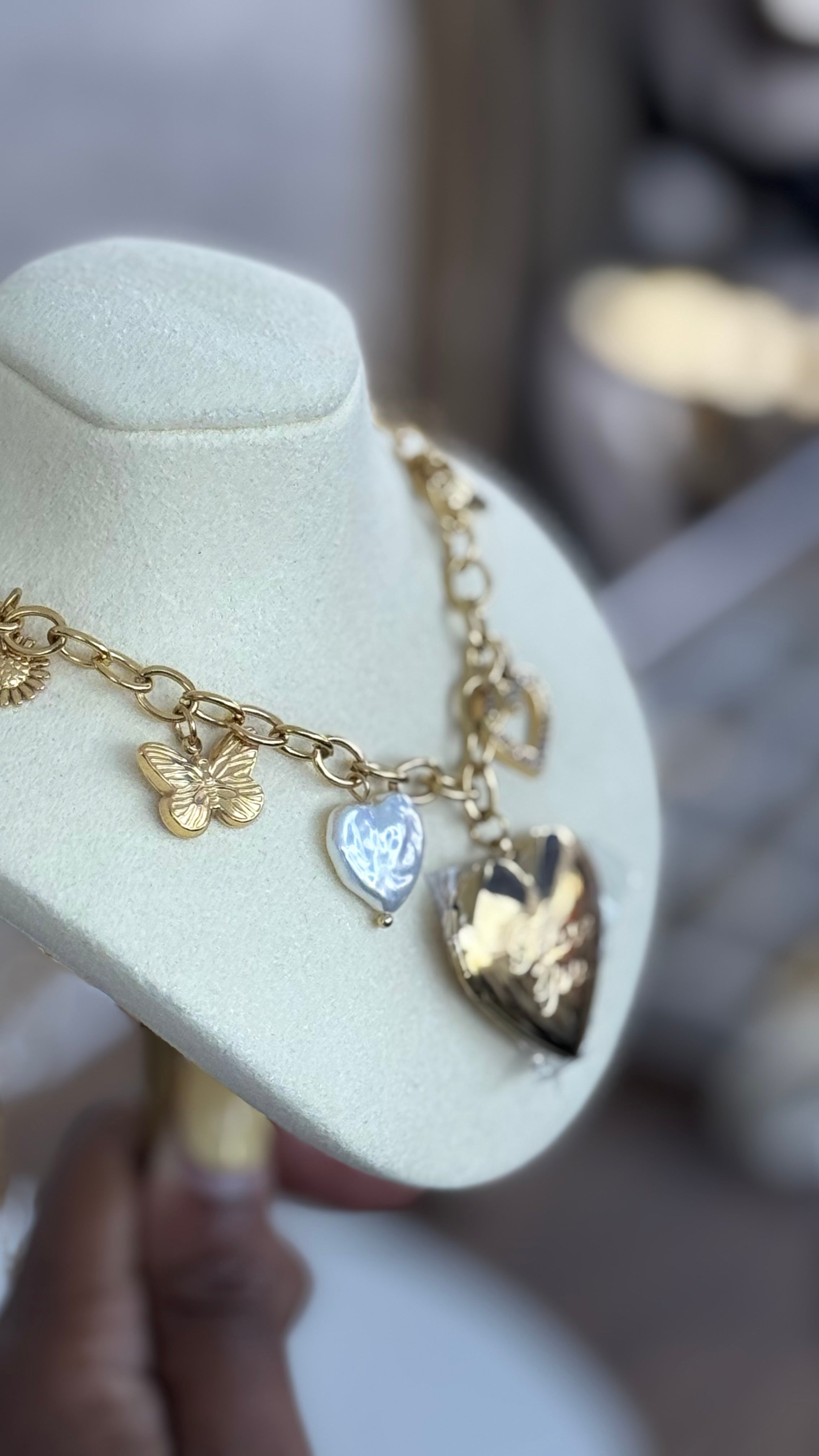 The Heart Charm Locket Necklace
