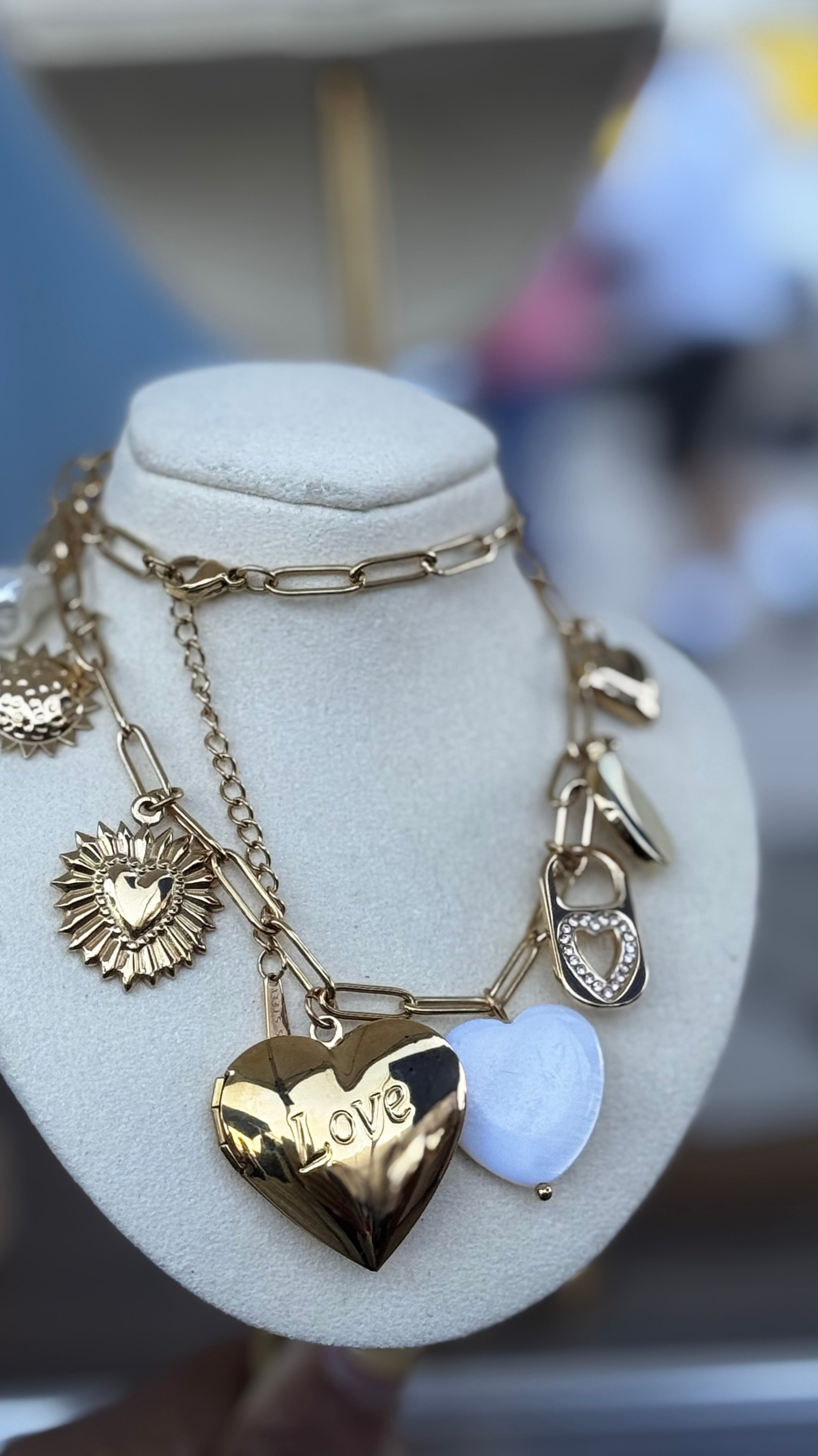 Love Locket & Charm Necklace