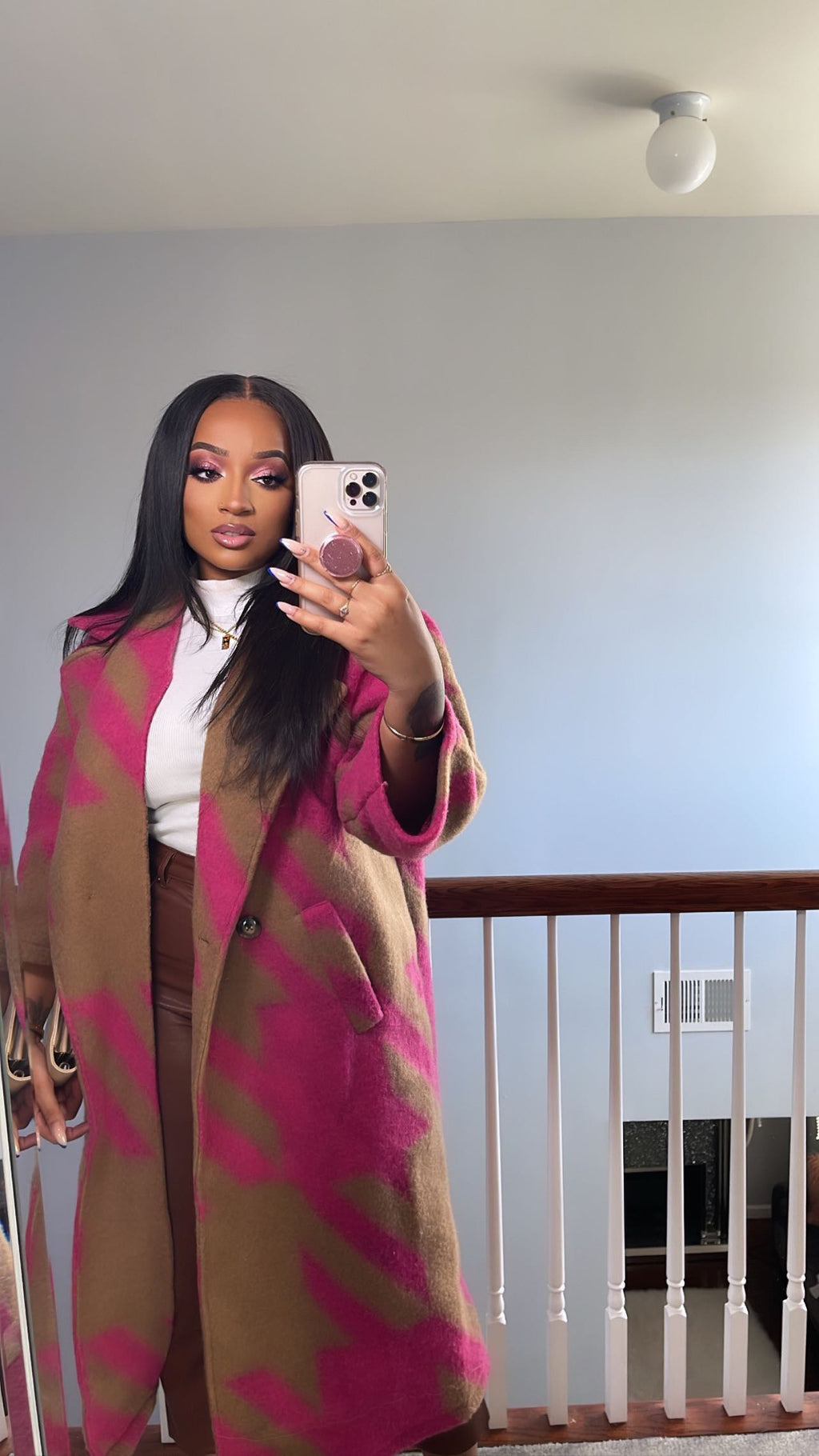 GRACIE TRENCH COAT (PINK)